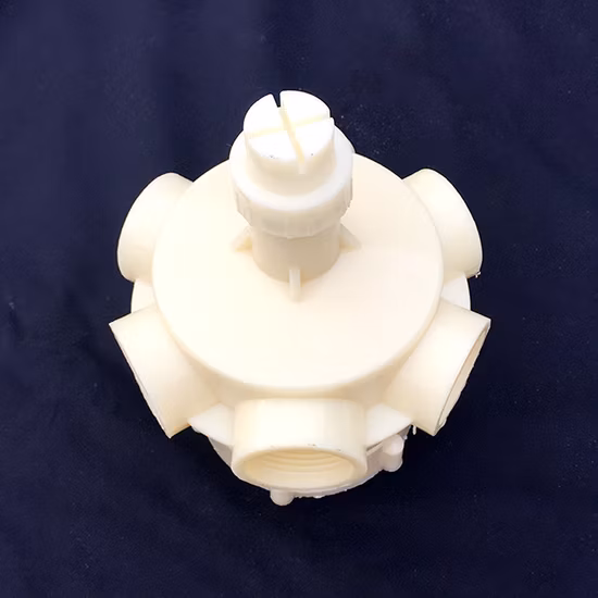 Cabezal de rociador giratorio de torre de enfriamiento ABS de 3 pulgadas y 4 aspas