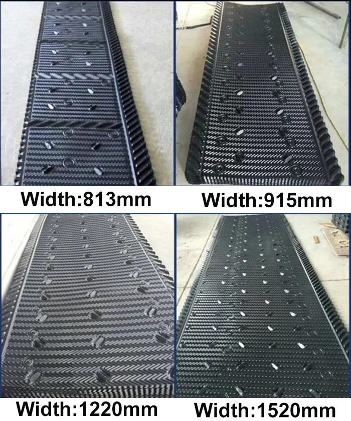 Width 850mm 1000mm Cross-Flow Cooling Tower Infill /Square Cooling Tower Fill